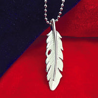 Urthn Stylish Feather chain pendent for men (Pack Of 6)
