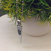 Urthn Stainless Steel Look Pointed Spike Pendant Chain (Pack Of 6)