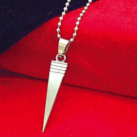 Urthn Stainless Steel Look Pointed Spike Pendant Chain (Pack Of 6)