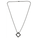 Urthn Stylish Square Steel Chain Pendant for Men (Pack of 6)
