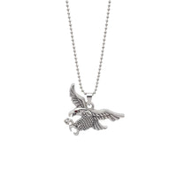 Urthn Flying Eagle Silver Finish Pendant Chain for Men (Pack Of 6)