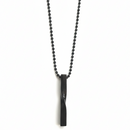 Urthn Stylish Black Bar Mens Necklace (Pack Of 6)