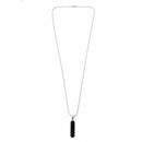 Urthn Stylish Sleek Black Bar Mens Necklace (Pack Of 6)