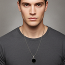 Urthn Stylish Premium Oval Plate Mens Necklace (Pack Of 6)