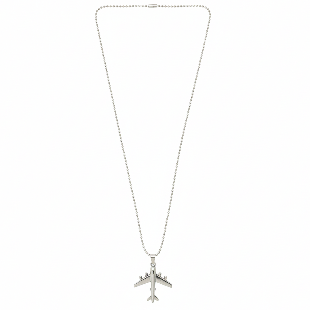 Urthn Stylish Airplane Mens Necklace (Pack Of 6)