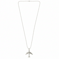 Urthn Stylish Airplane Mens Necklace (Pack Of 6)