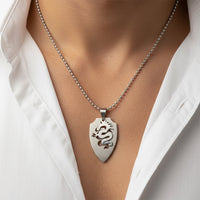 Urthn Modern Minimalist Dragon  Shape Stainless Steel Pendant(Pack of 6)