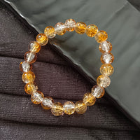 Urthn Crystal Crackle Glass Beads Stretch Bracelet