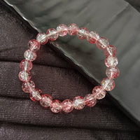 Urthn Crystal Crackle Glass Beads Stretch Bracelet