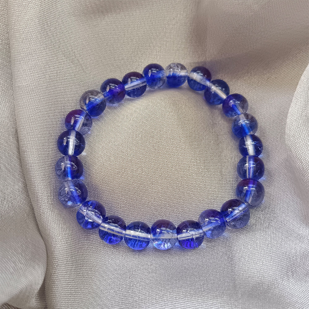 Urthn Adjustable Blue Beaded Wrist Bracelet (Pack Of 6)