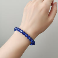 Urthn Adjustable Blue Beaded Wrist Bracelet (Pack Of 6)