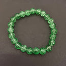 Urthn Stretchable Green Beaded Wrist Bracelet (Pack Of 6)