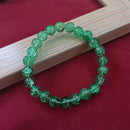 Urthn Stretchable Green Beaded Wrist Bracelet (Pack Of 6)