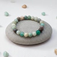 Urthn Amazonite Natural Stone Bracelet For Emotional Balance(Pack of 3)