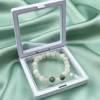 Urthn Burmese Jade Natural Stone Bracelet(Pack of 3)