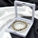 Urthn Dalmatian Jasper Natural Stone Bracelet(Pack of 3)