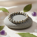 Urthn Dalmatian Jasper Natural Stone Bracelet(Pack of 3)