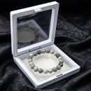Urthn Grey Jasper Natural Stone Bracelet For Inner Strength(Pack of 3)