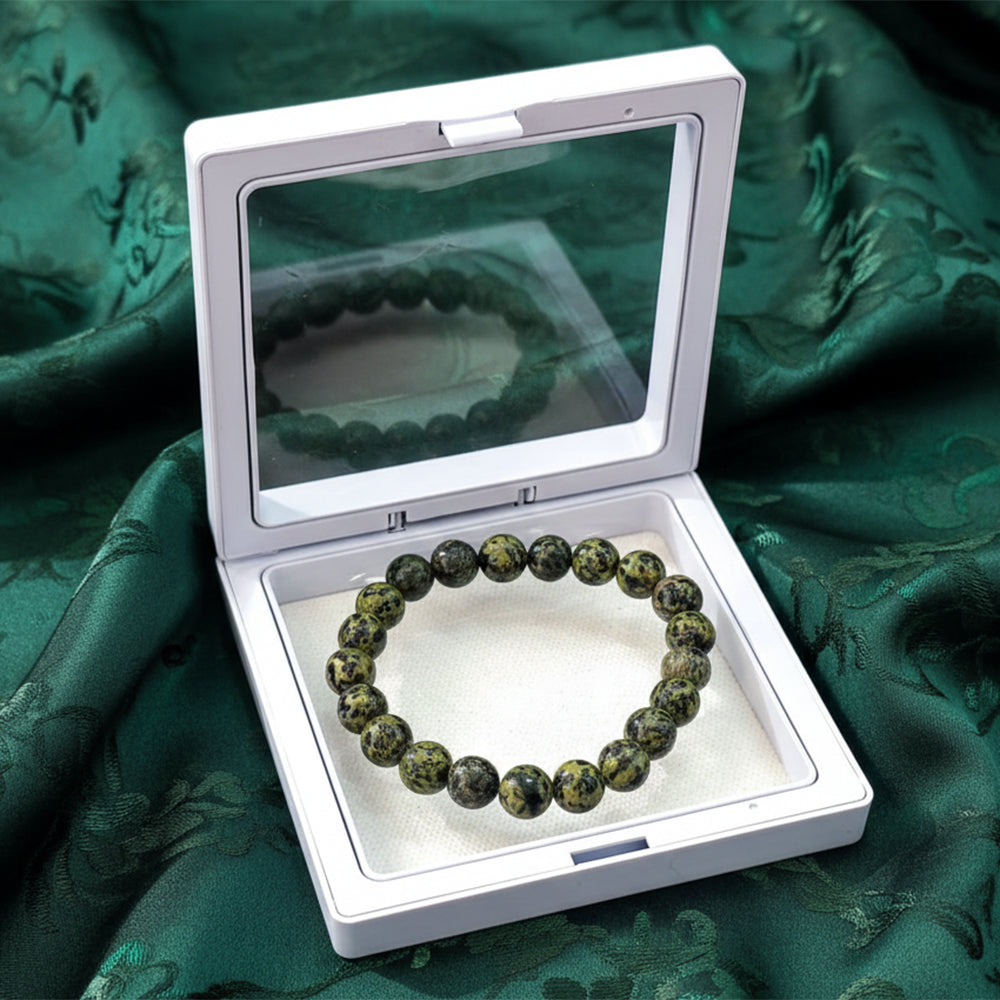 Urthn Russian Serpentine Natural Stone Bracelet For Protection & Healing(Pack of 3)