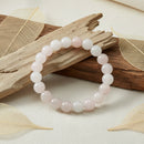 Urthn Rose Quartz Natural Stone Bracelet(Pack of 3)