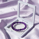 Urthn Amethyst Natural Stone Bracelet(Pack of 3)