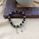 Urthn Nature Inspired Leaf Charm Beads Bracelet