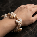 Urthn Stylish Butterfly and Natural Beads Design Bracelet(Pack of 6)