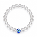 Urthn Evil Eye with Crystal Stone stretchable Bracelet(Pack of 6)