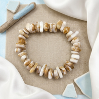 Urthn Minimalist Shell Stretch Bracelet for Women(Pack of 6)