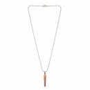 Urthn Rose Gold & Silver Tone Bullet Shape Pendant Necklace(Pack of 6)