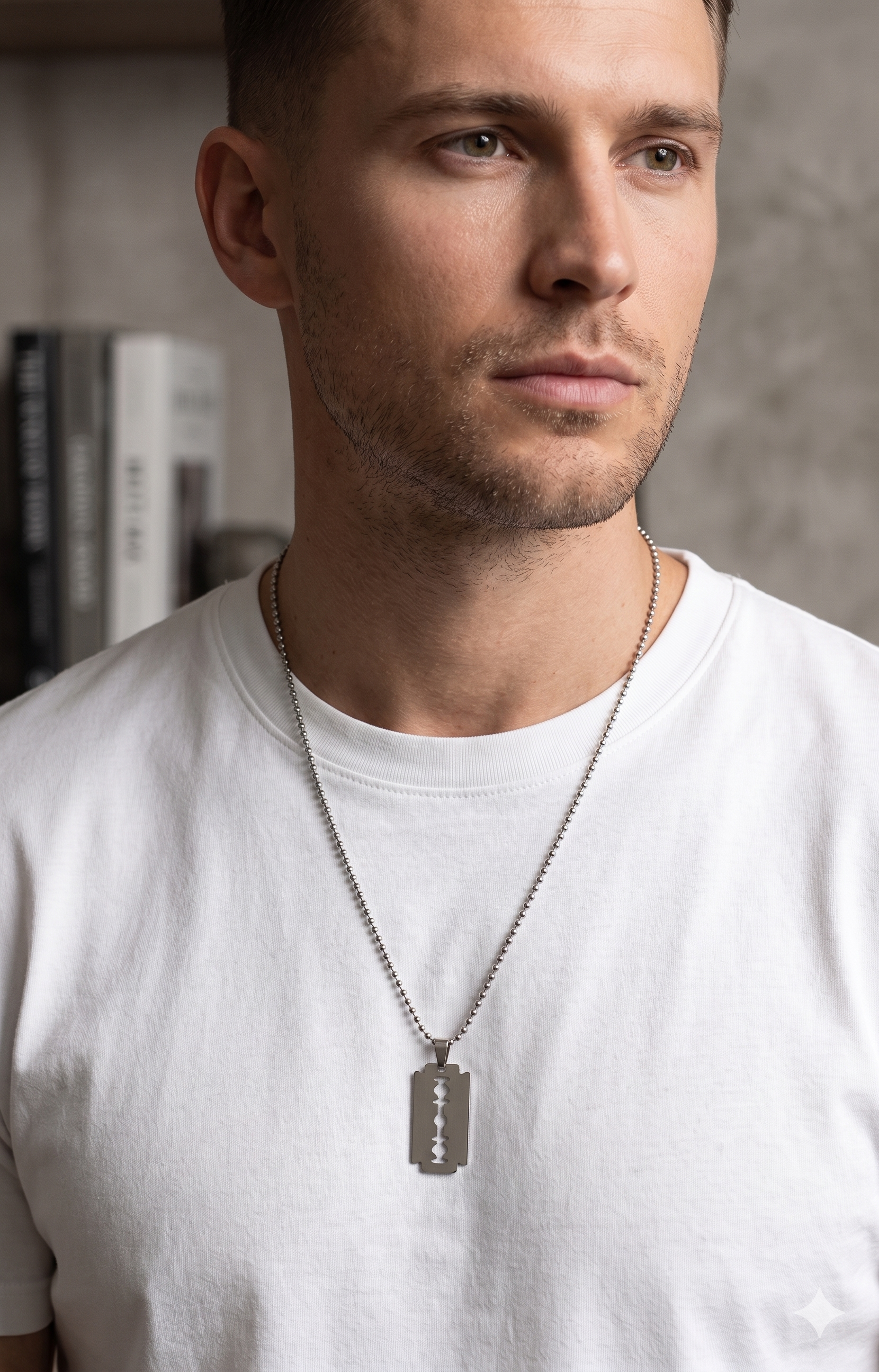 Urthn Blade Chain Pendant for Men  (Pack of 6)