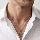 Urthn Vishnu Shankh Chain Pendant for Men  (Pack of 6)