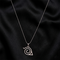 Urthn Spiral Design Steel Chain Pendant for Men (Pack of 6)