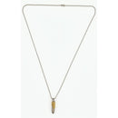 Urthn Gold & Silver Tone Bullet Shape Pendant Necklace for Men(Pack of 6)