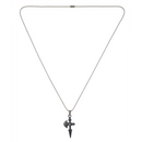 Urthn Unique Black Axe Steel Chain Pendant for Men (Pack of 6)