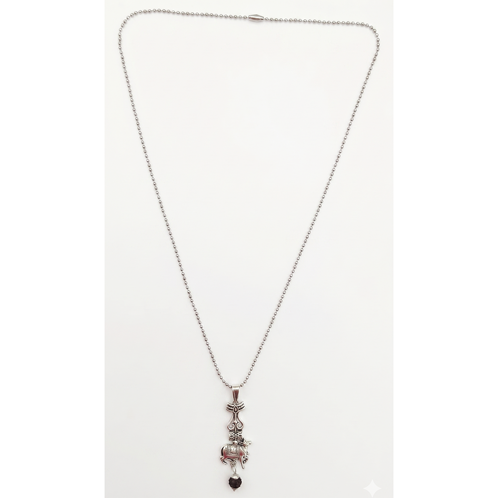 Urthn Mahakal Trishul And Nandi Chain Pendant for Men (Pack of 6)