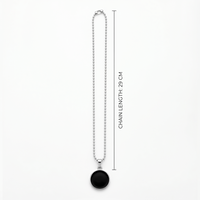 Urthn Round Steel Chain Pendant For Men (Pack of 6)