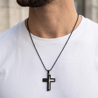 Urthn Cross Chain Pendant For Men