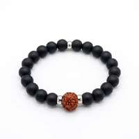 Urthn Handcrafted Spiritual Rudraksh Beads Bracelet(Pack of 6)