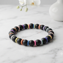 Urthn Minimalist Black Beaded Bracelet