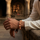 Urthn Handcrafted Spiritual Rudraksh Beads Bracelet(Pack of 6)