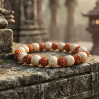 Urthn Handcrafted Spiritual Rudraksh Beads Bracelet