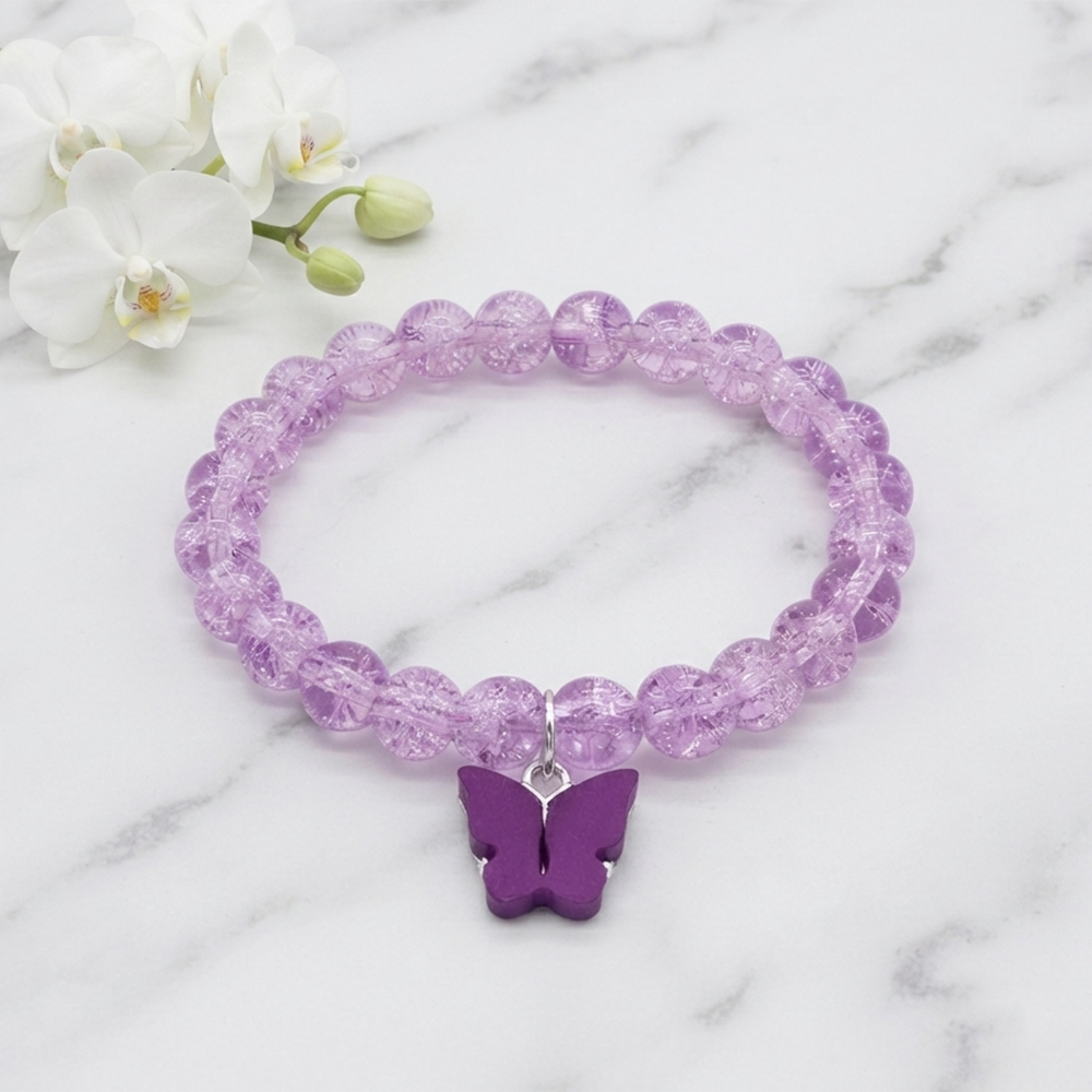 Urthn Handcrafted Butterfly Charm Bracelet for Women and Gorls(Pack of 6)