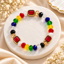Urthn Colourful Beads Bracelet with Charm Stylish Fashion Accessory Men's & Women