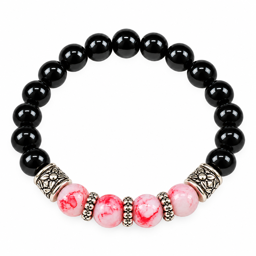 Urthn Fashionable Beaded Charm Bracelet | Trendy Jewellery Accessory for Women & Girls(Pack Of 3 )