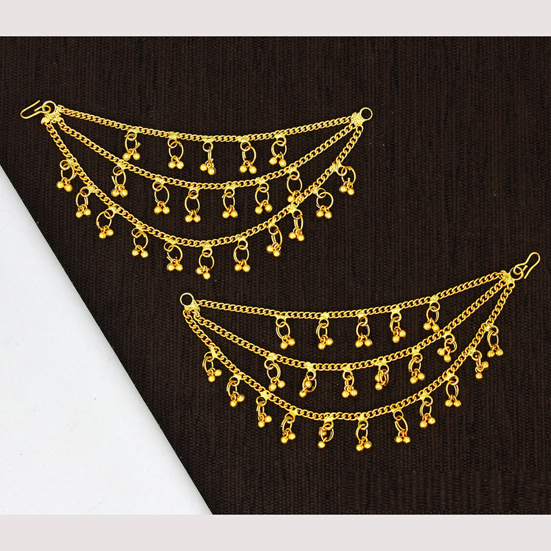 Mahavir Gold Plated Kanchain Earrings