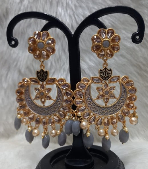 Infinity Jewels Gold Plated Dangler Earrings