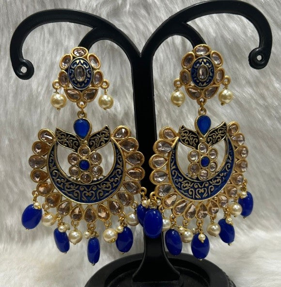 Infinity Jewels Gold Plated Dangler Earrings