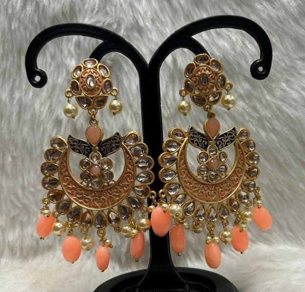 Infinity Jewels Gold Plated Dangler Earrings