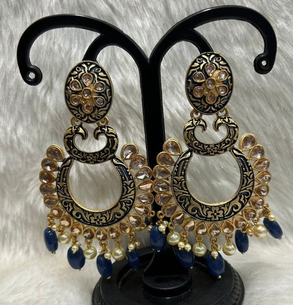 Infinity Jewels Gold Plated Dangler Earrings